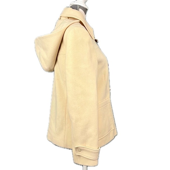 Kenneth Cole Reaction Cream Wool Blend Coat - Size 8 - Picture 4 of 12